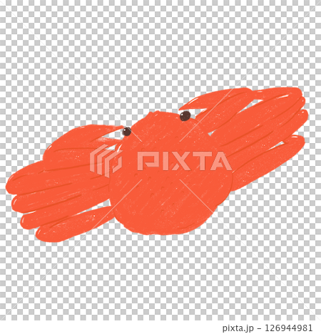Hand-drawn illustration: Crab 126944981