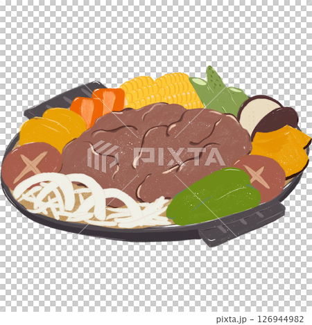 Hand-drawn illustration Genghis Khan 126944982