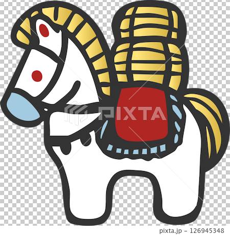 2026新年賀卡材料2026令及8年泥鈴馬年馬馬米捆手繪日式插圖 2026新年賀卡材料2026令及8年泥鈴馬年馬馬米捆手繪日式插圖 126945348