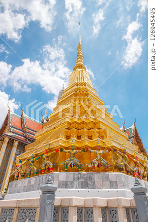Thai Travel Landmark Wat Phra Kaeo, Temple of the Emerald Buddha Bangkok, Asia Thailand 126945495