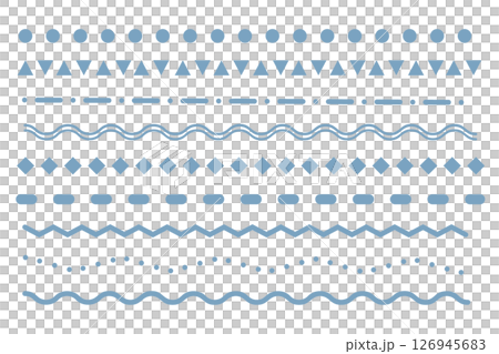 ラインセット-1-ブルー ラインセット-1-ブルー 126945683