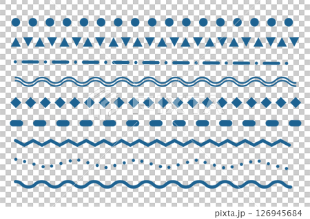 ラインセット-1-ダークブルー ラインセット-1-ダークブルー 126945684