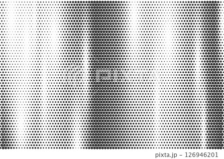 Halftone comic abstract background. Dotted geometric gradient print on white backdrop. Pixel grunge gradient with wavy noise. Vector fade with points for comic and manga posters. Halftone comic abstract background. Dotted geometric gradient print on white backdrop. Pixel grunge gradient with wavy noise. Vector fade with points for comic and manga posters. 126946201
