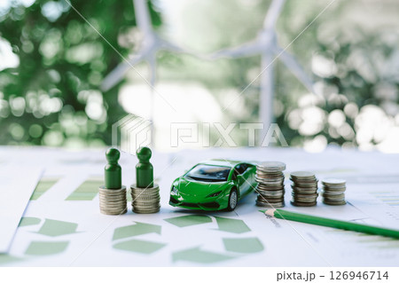 ESG strategies are driving business growth, boosting revenue and financial success by aligning economic goals with sustainable finance. growth, revenue, finance, economic, financial. green car ESG strategies are driving business growth, boosting revenue and financial success by aligning economic goals with sustainable finance. growth, revenue, finance, economic, financial. green car 126946714