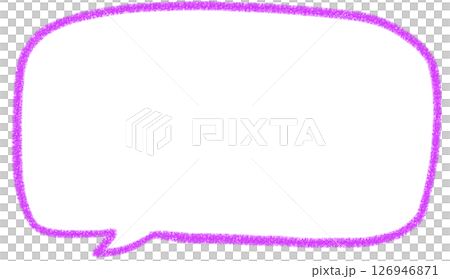 Handwritten simple square speech bubble 126946871
