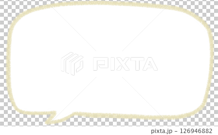 Handwritten simple square speech bubble 126946882