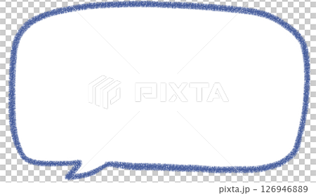 Handwritten simple square speech bubble 126946889