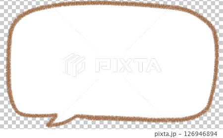 手寫簡單方形氣泡 126946894