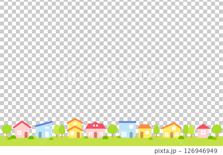 居住區向量插圖背景材料 126946949