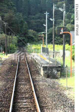 久留里線からの車窓風景 上総松丘駅 久留里線からの車窓風景 上総松丘駅 126947413