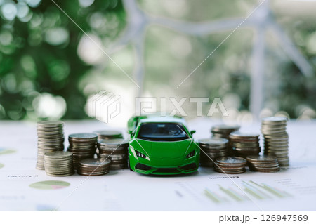 ESG strategies are driving business growth, boosting revenue and financial success by aligning economic goals with sustainable finance. growth, revenue, finance, economic, financial. green car ESG strategies are driving business growth, boosting revenue and financial success by aligning economic goals with sustainable finance. growth, revenue, finance, economic, financial. green car 126947569