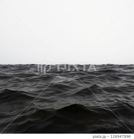 Calm Ocean Surface Under a Pale Sky Evoking Tranquility and Peaceful Reflection Calm Ocean Surface Under a Pale Sky Evoking Tranquility and Peaceful Reflection 126947896