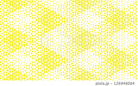 Abstract geometric pattern. A seamless vector background. White and yellow ornament. Graphic modern pattern. Simple lattice graphic design 126948084