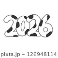 2026/牛柄年賀素材 126948114