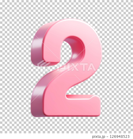 Pink number two 126948523