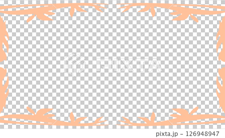 Abstract background illustration with peach fuzz pantone colour frame. Perfect for wallpaper, background, poster, banner, book cover 126948947