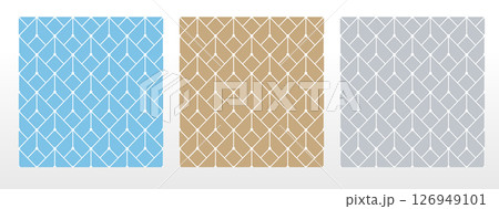 Set of abstract geometric patterns. Seamless vector backgrounds. Colored ornaments Graphic modern patterns Simple lattice graphic design 126949101