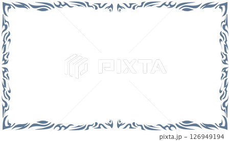 Abstract background with elemental blue border or frame. Perfect for card backgrounds, book covers, posters, banners 126949194