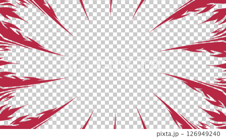 Abstract comic background illustration with viva magenta pattern. Perfect for adding energy and excitement to graphic designs, posters, websites, comics, banners, magazine covers, invitation covers 126949240