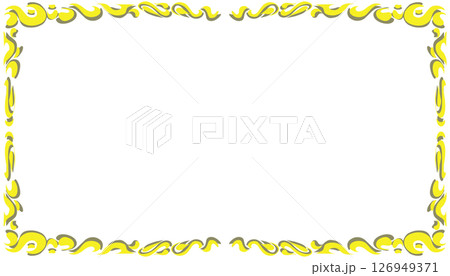 Abstract background illustration with yellow frame. Perfect for magazine background, poster, website, book cover 126949371