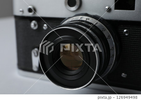 Retro camera, photo shooting on retro camera 126949498