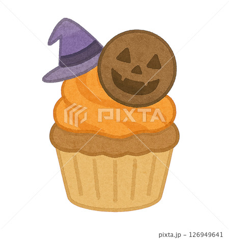 【ハロウィン】カップケーキのイラスト 【ハロウィン】カップケーキのイラスト 126949641