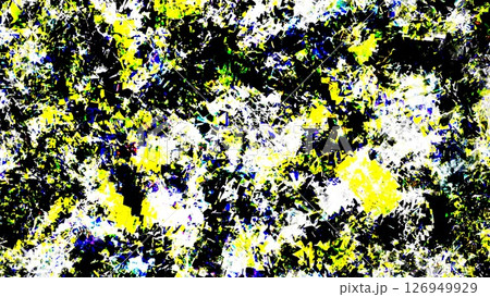 背景素材_ギャラクティックノイズ_黒黄 背景素材_ギャラクティックノイズ_黒黄 126949929