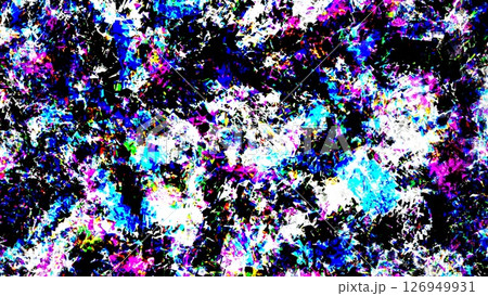 背景素材_ギャラクティックノイズ_黒青 126949931