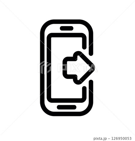 Smartphone Sending Data or Initiating an Action Outward 126950053