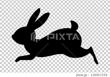 Rabbit silhouette simple icon vector illustration Rabbit Rabbit silhouette simple icon vector illustration Rabbit 126951559