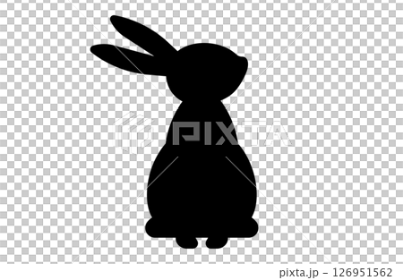 Rabbit silhouette simple icon vector illustration Rabbit Rabbit silhouette simple icon vector illustration Rabbit 126951562
