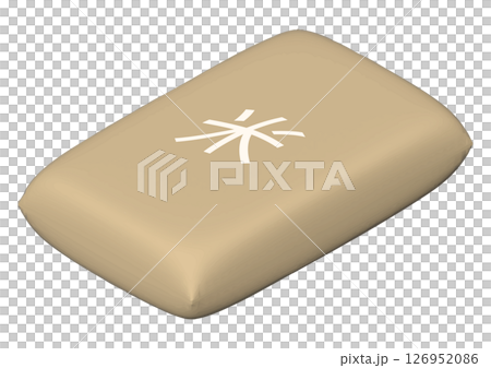 紙質米袋的等距插圖 紙質米袋的等距插圖 126952086