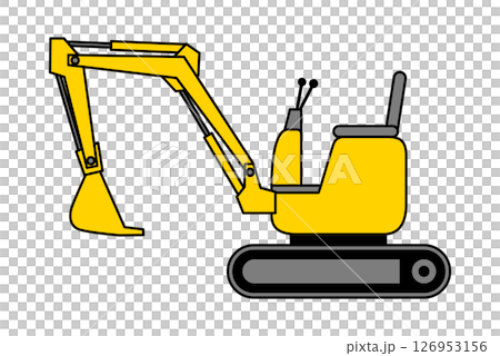 Small horizontal hydraulic excavator 126953156