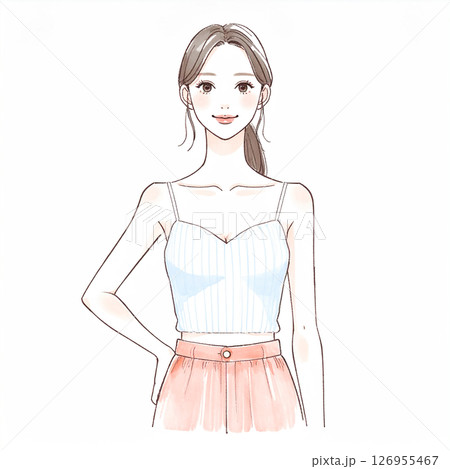 女性・女の子のイラスト素材 126955467