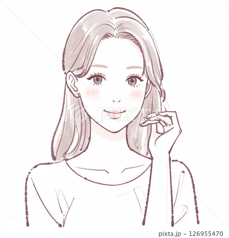 女性・女の子のイラスト素材 126955470