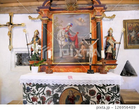 ザンクト・マルティン St. Martin の教会の祭壇　（スイス、　ザンクトガレン州） 126956489