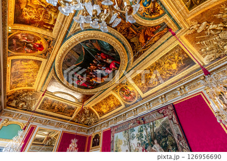 Ceilings decors of the royal apartments, Versailles, France Ceilings decors of the royal apartments, Versailles, France 126956690