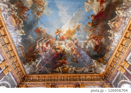 Ceilings decors of the royal apartments, Versailles, France Ceilings decors of the royal apartments, Versailles, France 126956704
