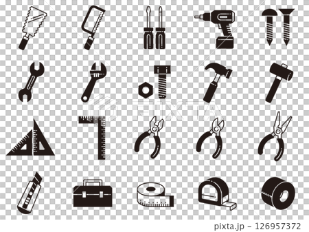 工具アイコン02 Tool icons 工具アイコン02 Tool icons 126957372