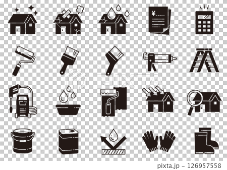 リフォームアイコン05　Renovation icons 126957558