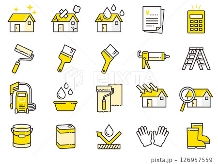 リフォームアイコン06 Renovation icons リフォームアイコン06 Renovation icons 126957559