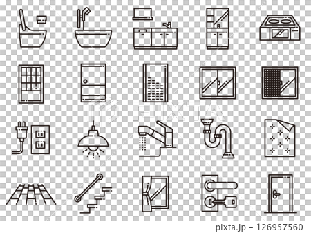 リフォームアイコン07　Renovation icons 126957560