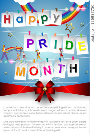 Celebrate True Love in Pride Month Moment with this vibrant vector template background, featuring a colorful LGBT rainbow design and joyful figures. Perfect for Pride Month campaigns for vector. Celebrate True Love in Pride Month Moment with this vibrant vector template background, featuring a colorful LGBT rainbow design and joyful figures. Perfect for Pride Month campaigns for vector. 126957750
