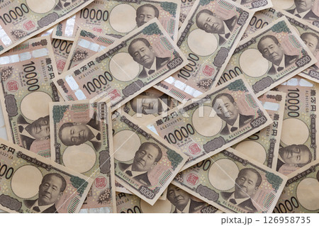 一万円札のグラフィック素材 126958735