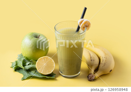 Healthy green smoothie Healthy green smoothie 126958948