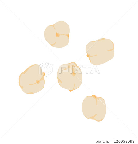 ひよこ豆のイラスト 126958998