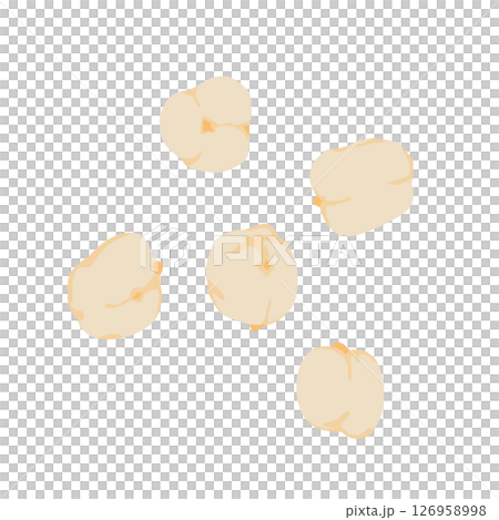 ひよこ豆のイラスト 126958998