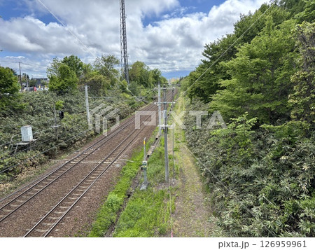 北海道函館線の線路 北海道函館線の線路 126959961