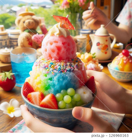 かき氷 カキ氷 夏 かき氷 カキ氷 夏 126960163