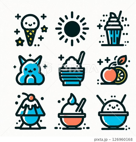 かき氷 カキ氷 夏 かき氷 カキ氷 夏 126960168